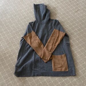 Garnet Hill Cashmere Colorblock Oversized Sweater